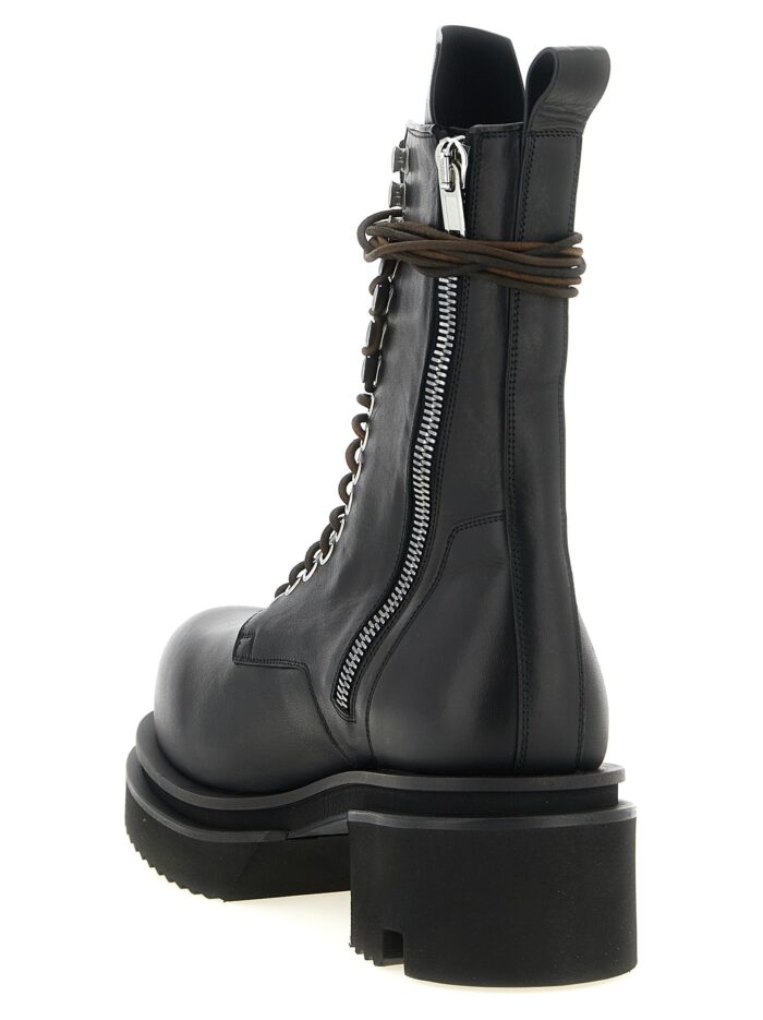 RICK OWENS 'Lace Up Bogun' Combat Boots