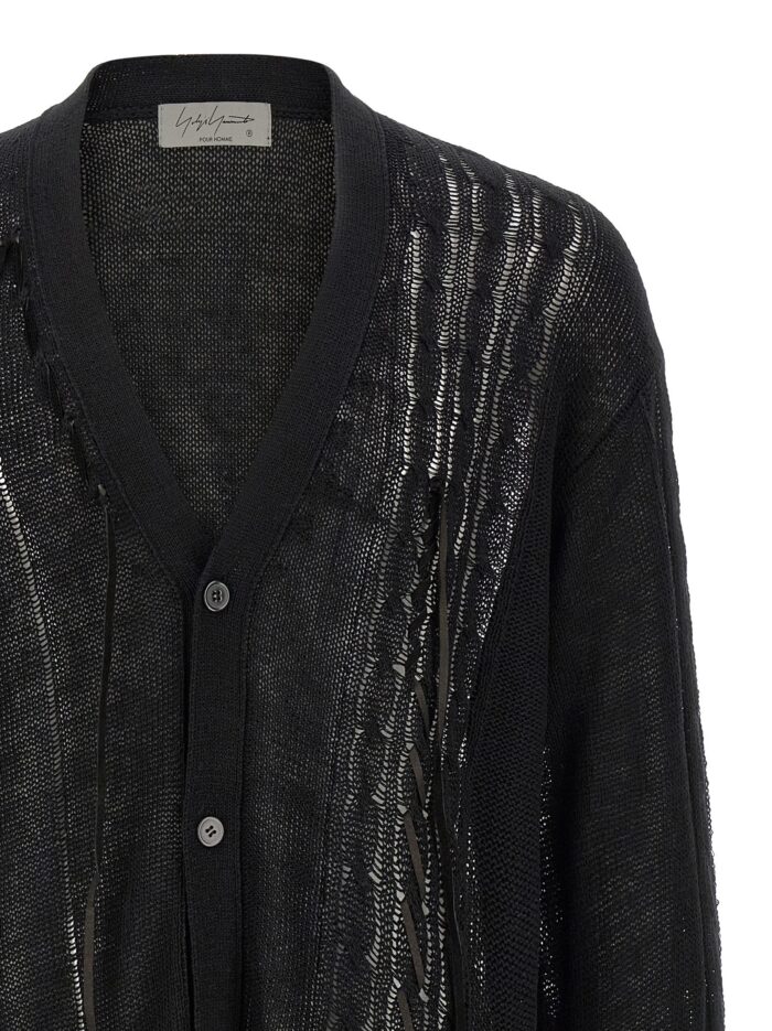 YOHJI YAMAMOTO Lace Up Cardigan