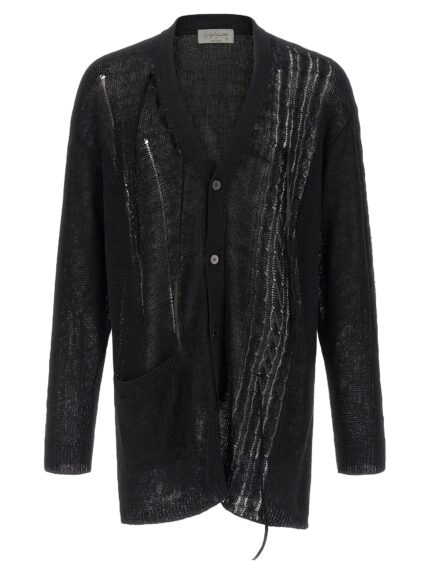 YOHJI YAMAMOTO Lace Up Cardigan