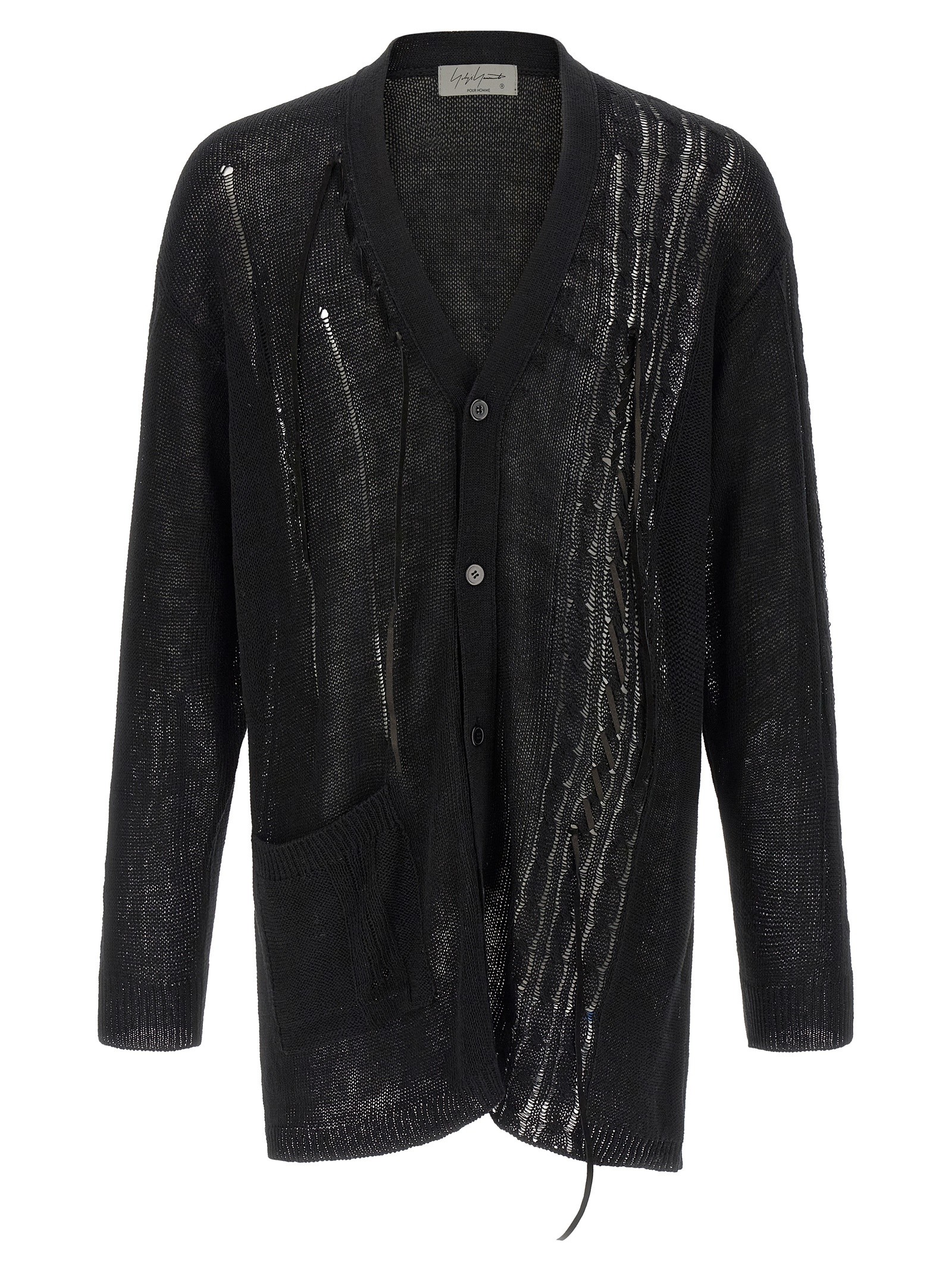 YOHJI YAMAMOTO Lace Up Cardigan