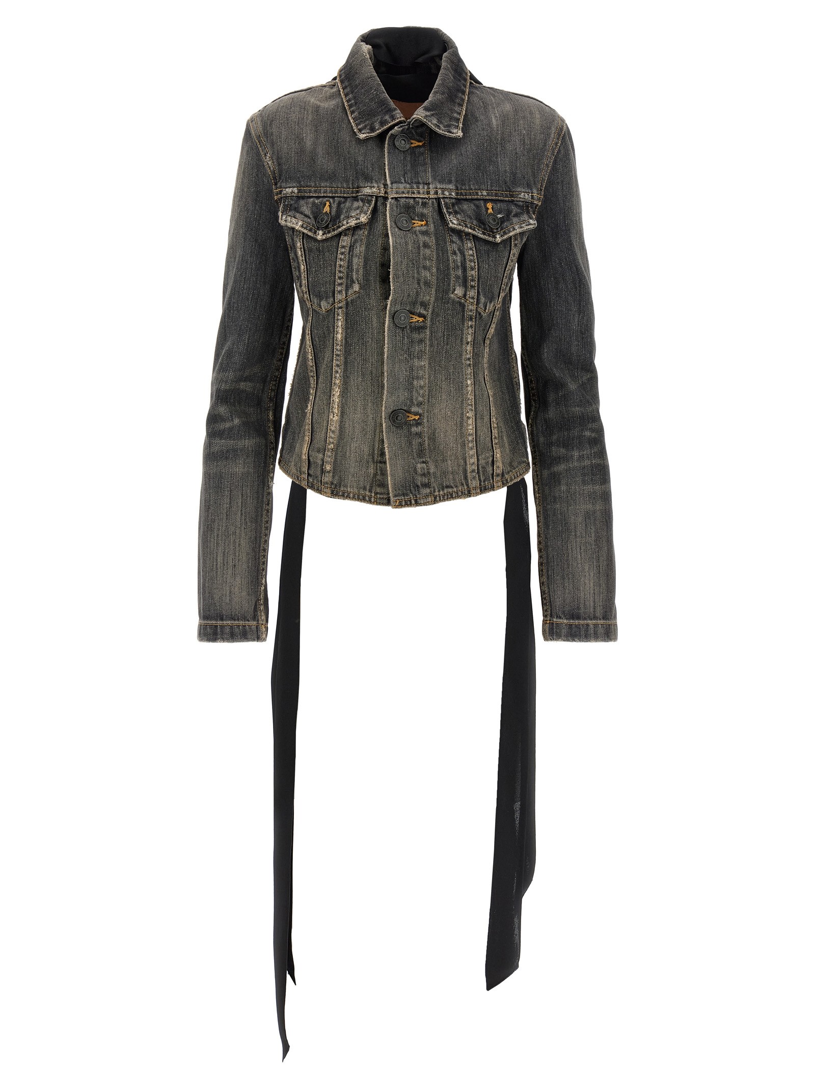 Balenciaga 'Lace Up' Denim Jacket