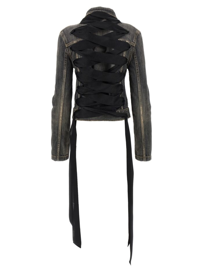 Balenciaga 'Lace Up' Denim Jacket