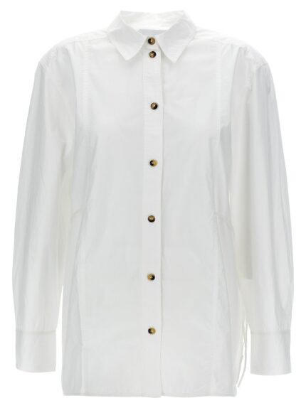 GANNI Lace-up Shirt
