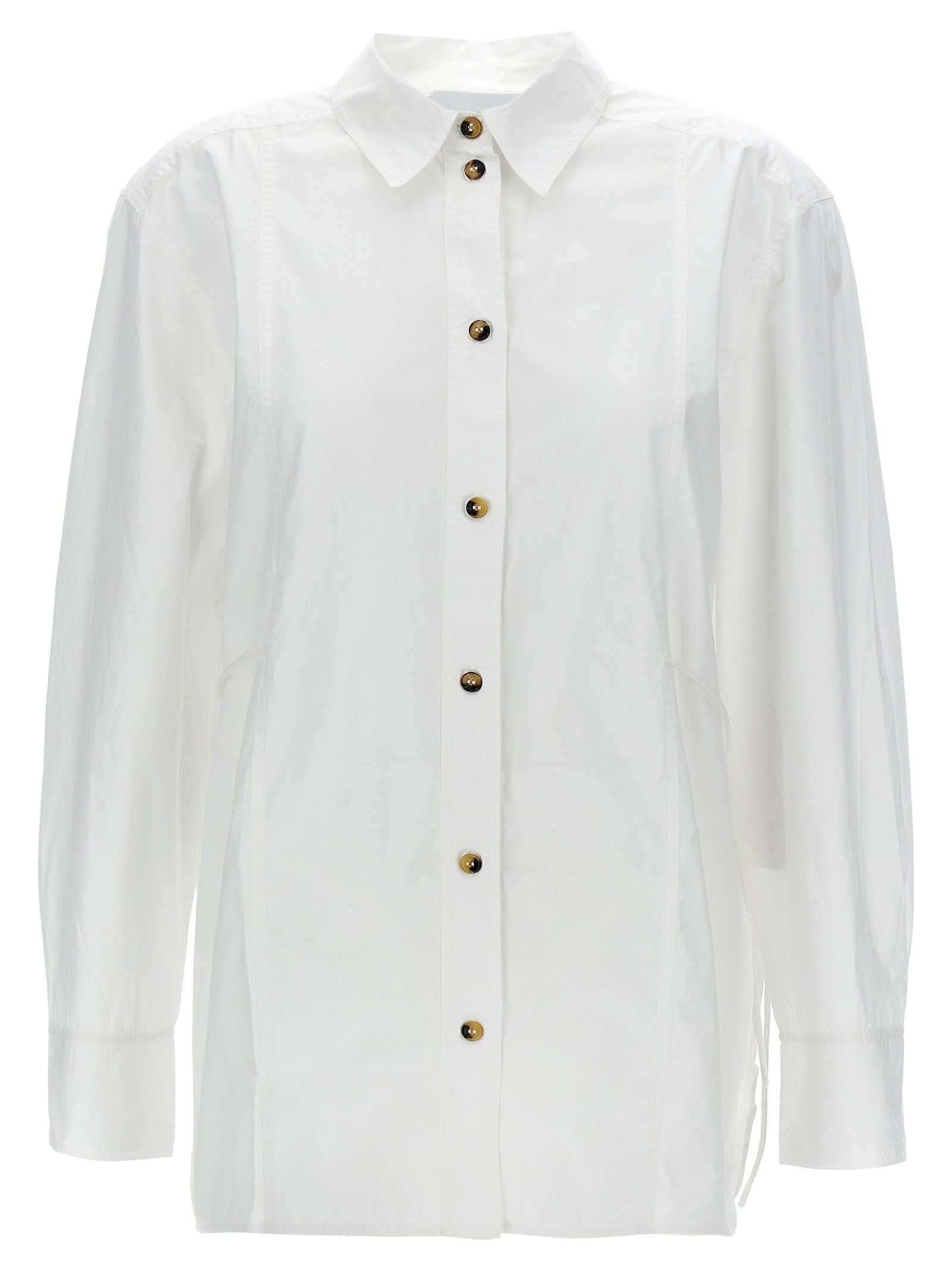 GANNI Lace-up Shirt