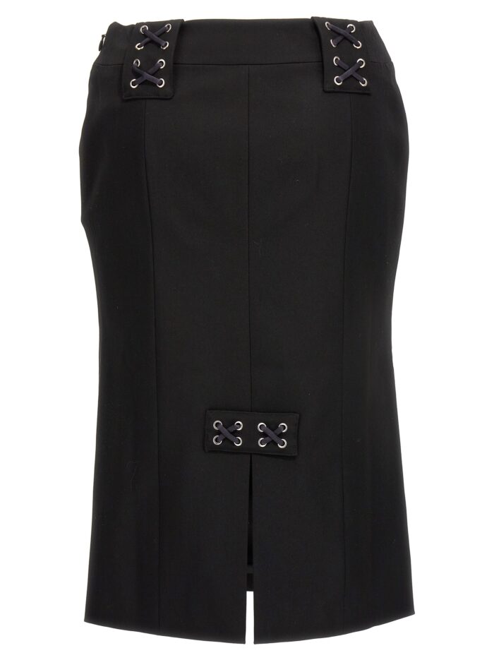 ALESSANDRA RICH Lace-up Skirt
