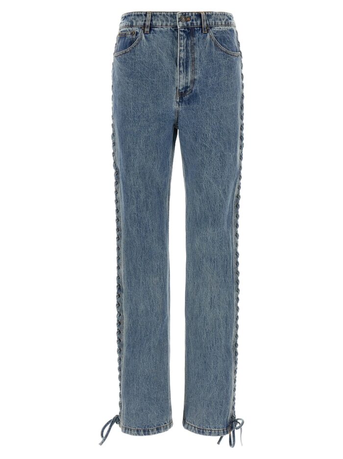 rotate birger christensen 'laced straight leg' jeans ROTATE BIRGER CHRISTENSEN 'Laced Straight Leg' Jeans