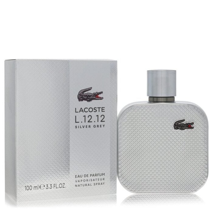 Lacoste Eau De Lacoste L.12.12 Silver Grey By Lacoste - Eau De Parfum Spray 3.3 Oz - Image 1