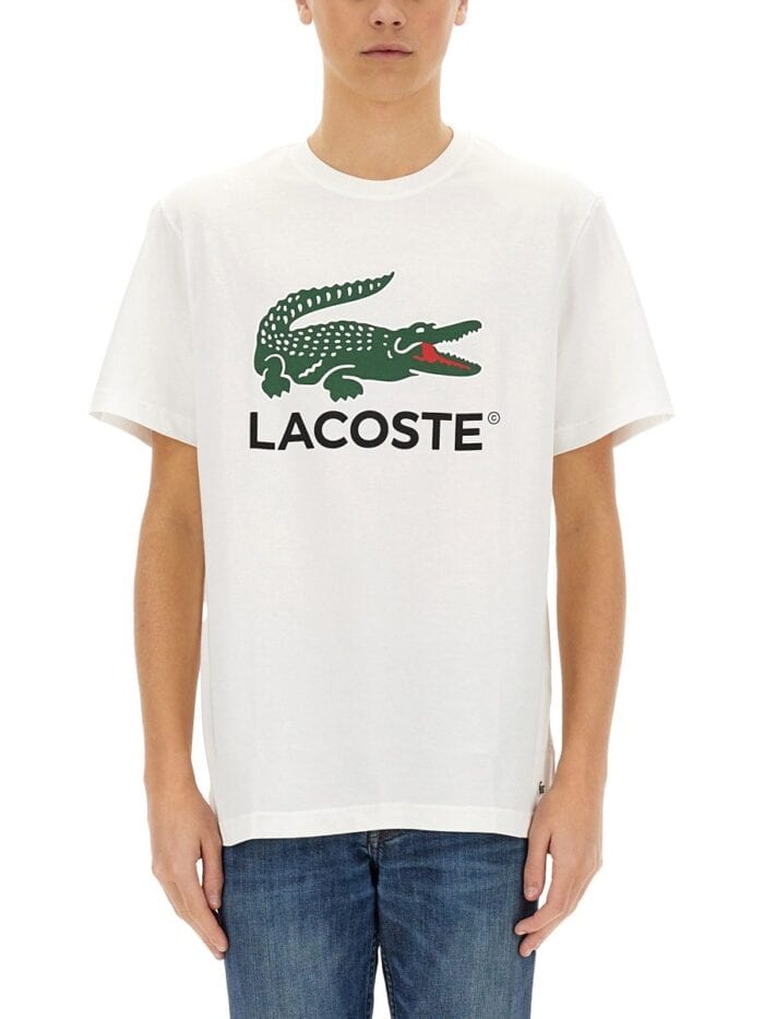Lacoste COTTON T-SHIRT WITH PRINT
