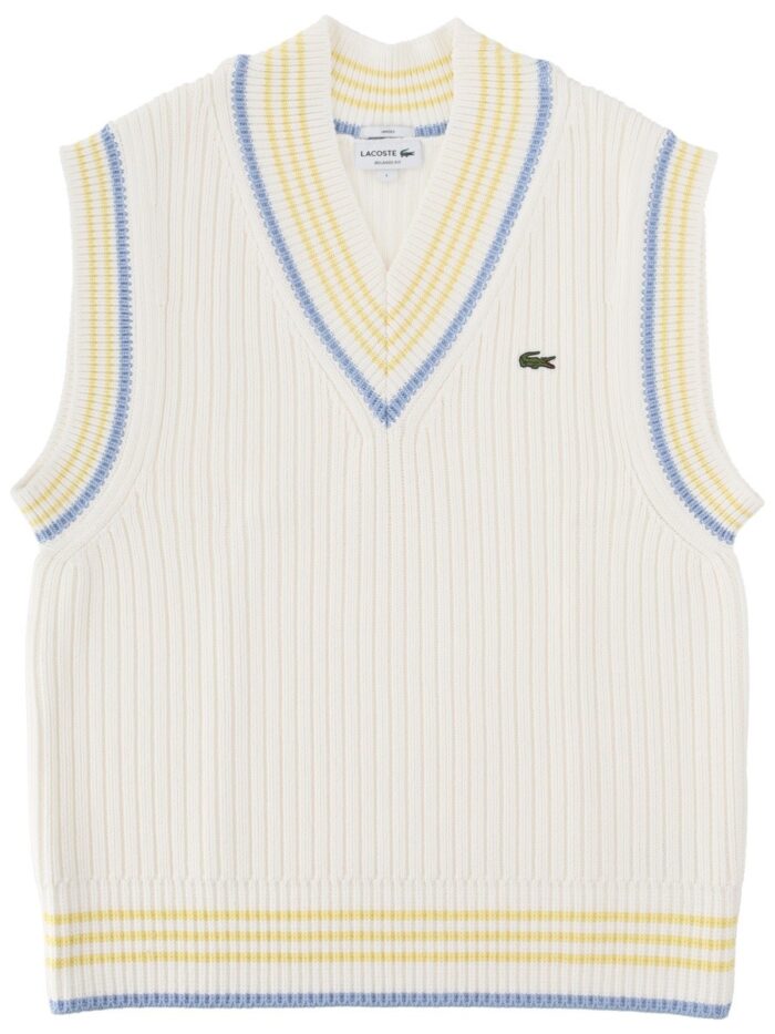 Lacoste GILET IN MAGLIA CON LOGO