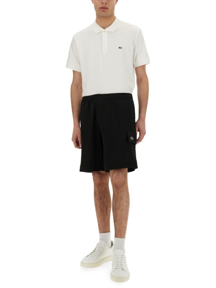 Lacoste SHORT CARGO IN COTONE FELPATO