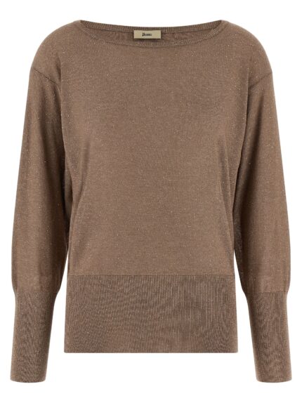 Herno Lamé And Sequin Yarn Sweater