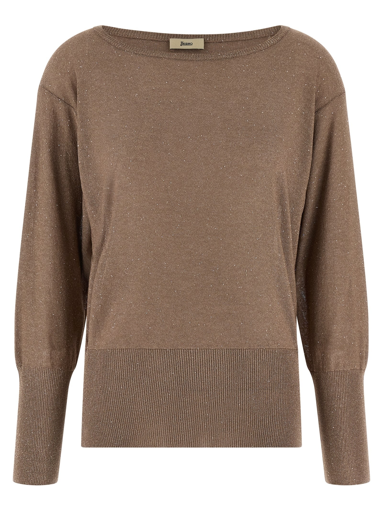 Herno Lamé And Sequin Yarn Sweater