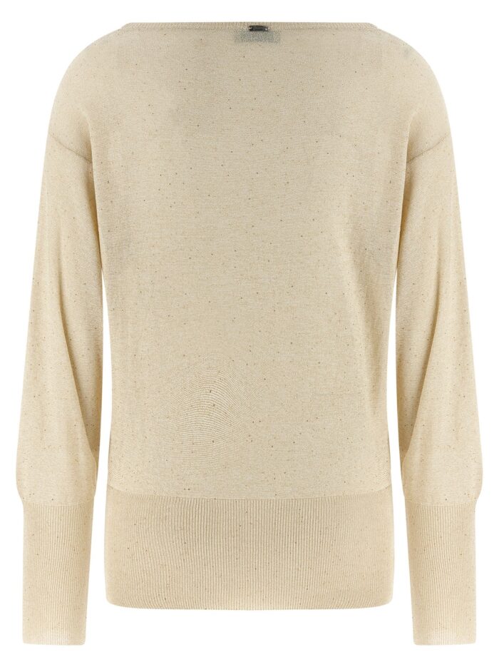 Herno Lamé And Sequin Yarn Sweater
