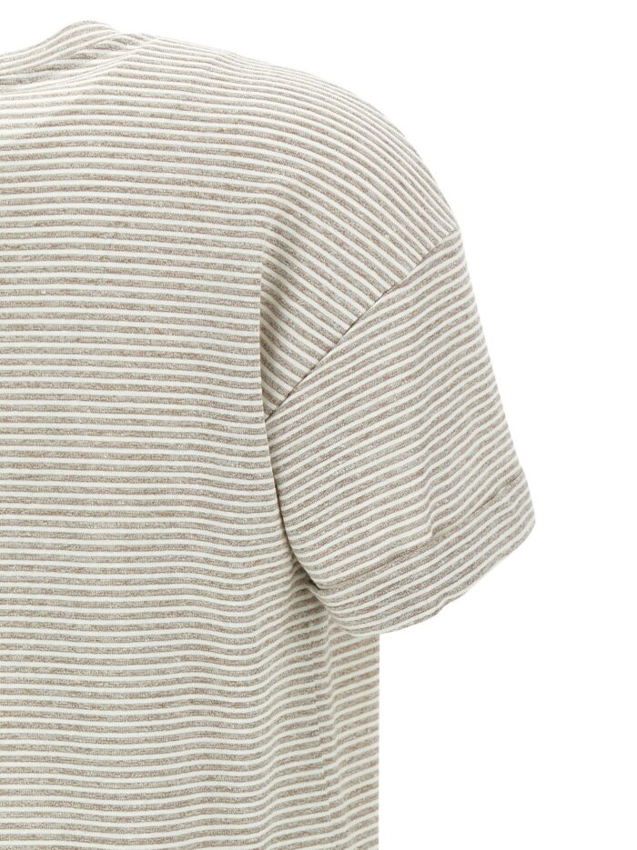 PESERICO Lamé Stripes T-shirt