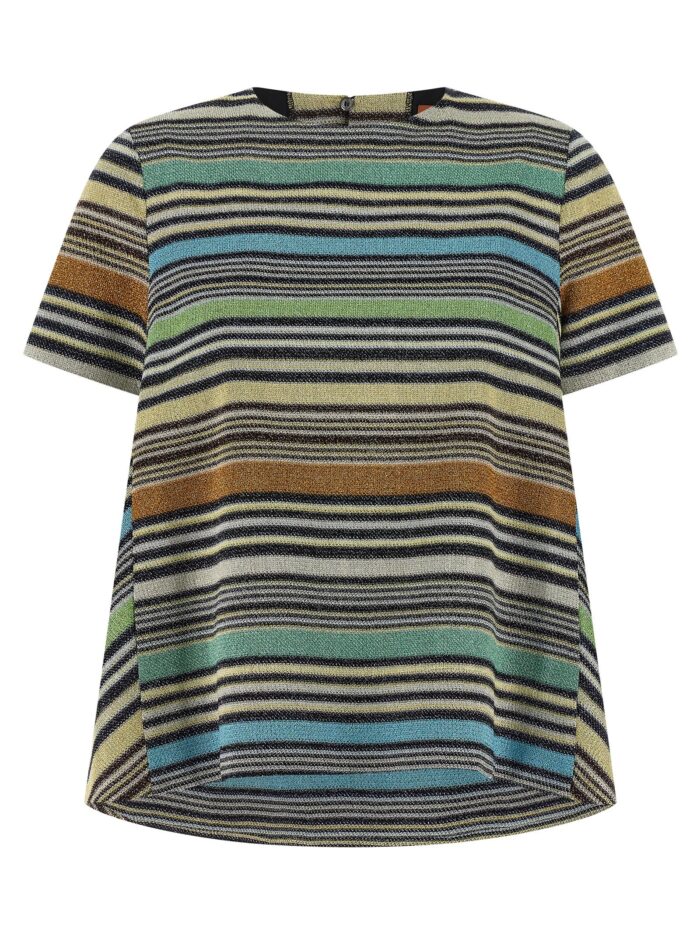 missoni lamé stripes t shirt Missoni Lamé Stripes T-shirt