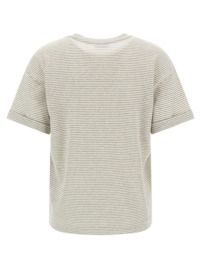 PESERICO Lamé Stripes T-shirt