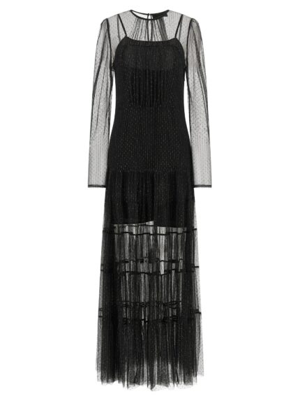TWIN SET Lamé Thread Dress