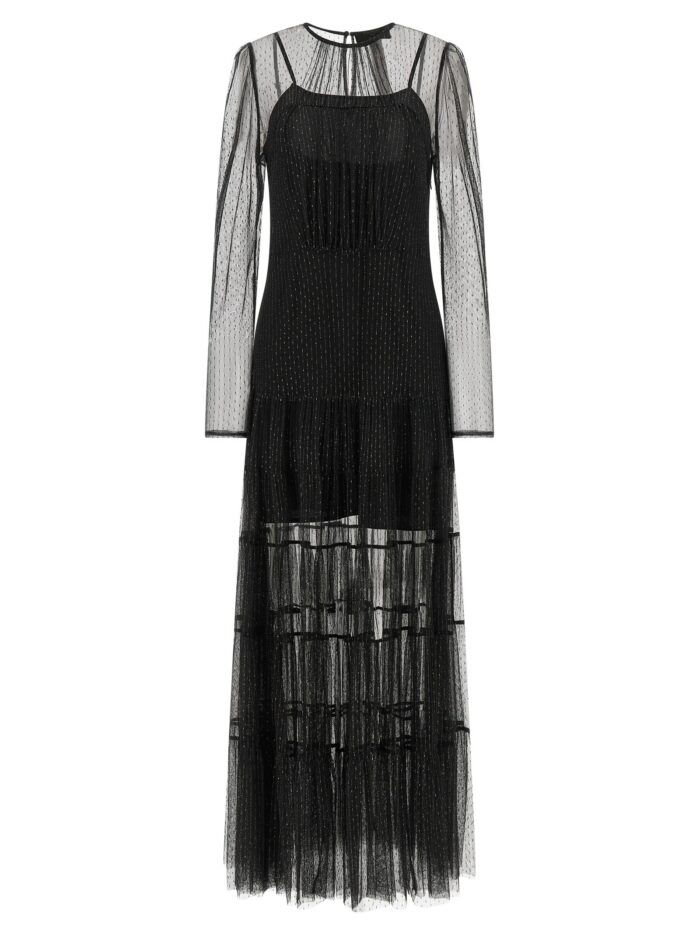 TWIN SET Lamé Thread Dress