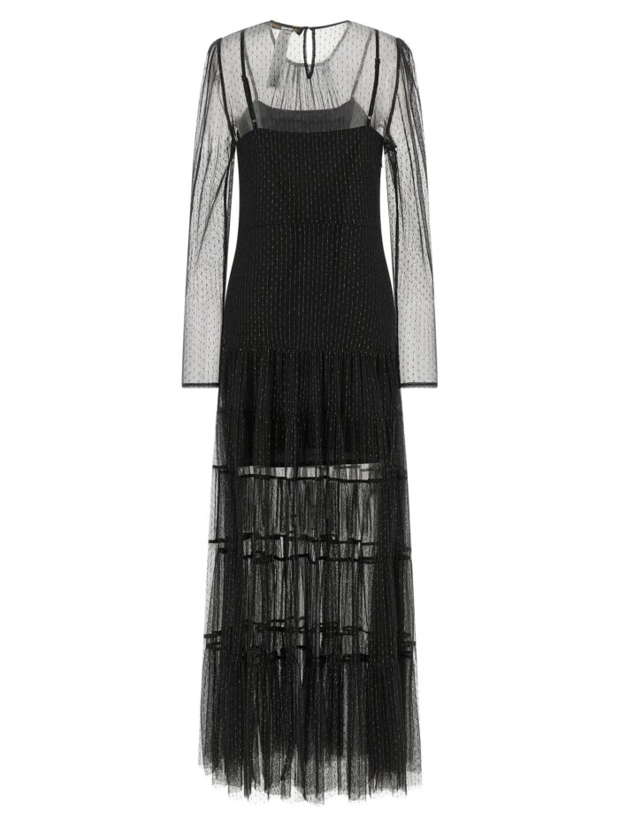 TWIN SET Lamé Thread Dress