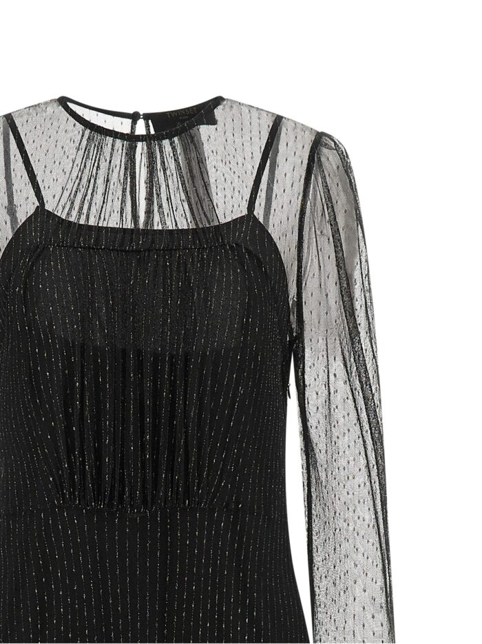 TWIN SET Lamé Thread Dress
