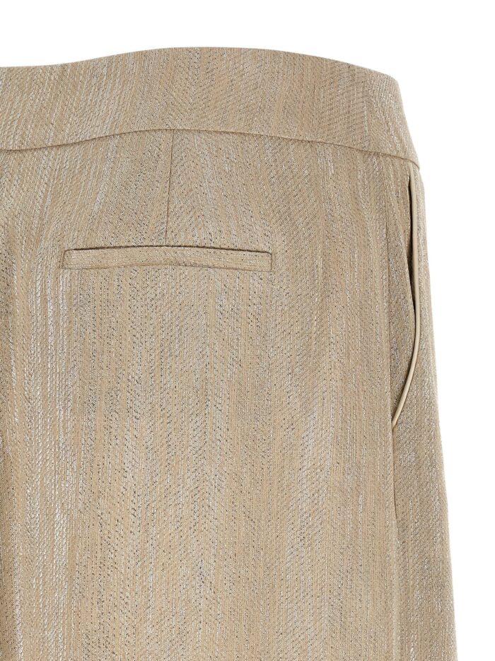PESERICO Lamé Thread Skirt