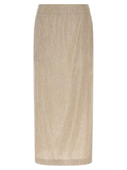 PESERICO Lamé Thread Skirt