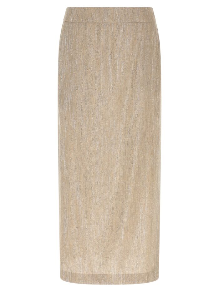 peserico lamé thread skirt PESERICO Lamé Thread Skirt