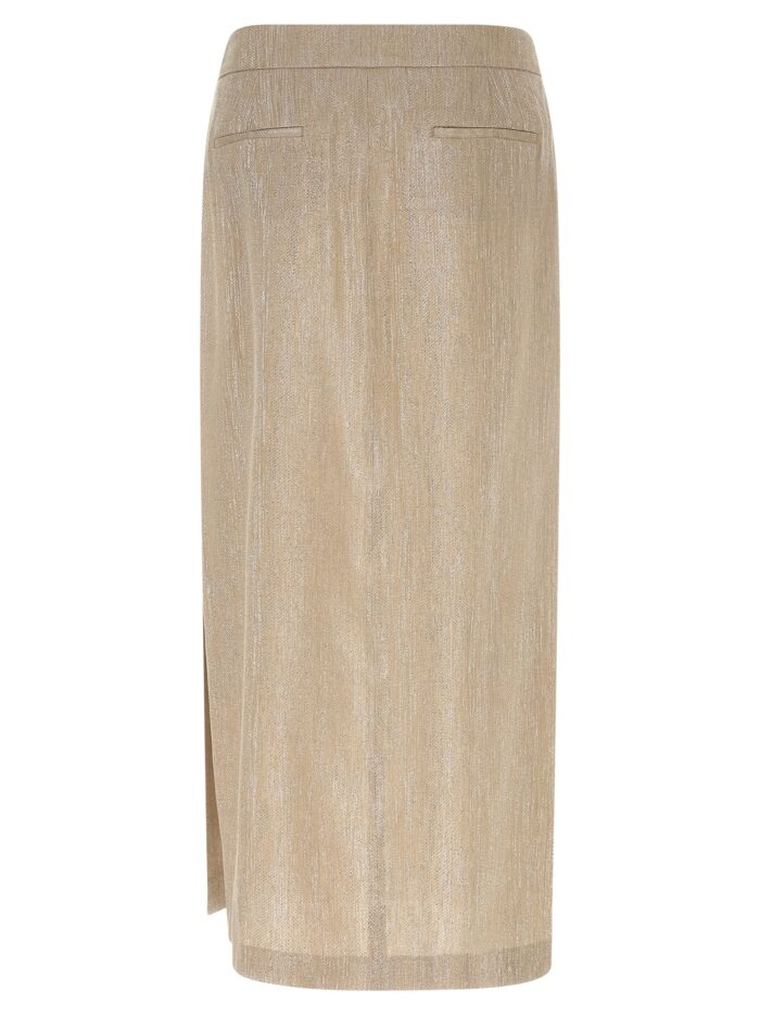 PESERICO Lamé Thread Skirt