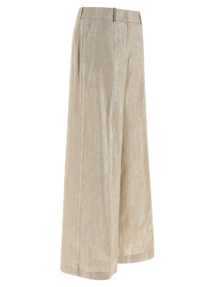 PESERICO Lamé Thread Trousers