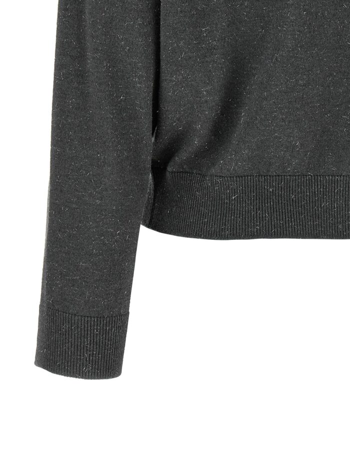 PESERICO Lamé Thread Turtleneck Sweater