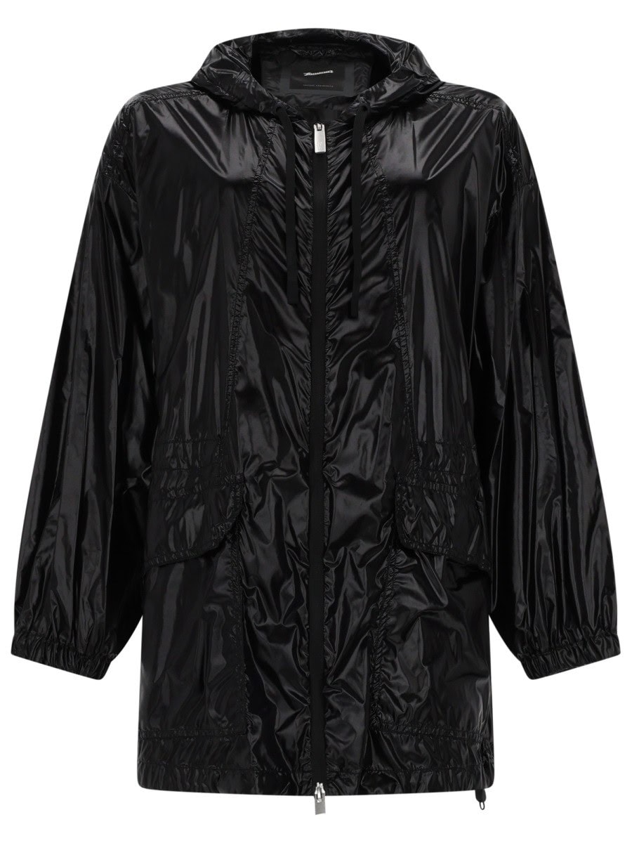 LAMINAR PARKA CORTO CON CAPPUCCIO