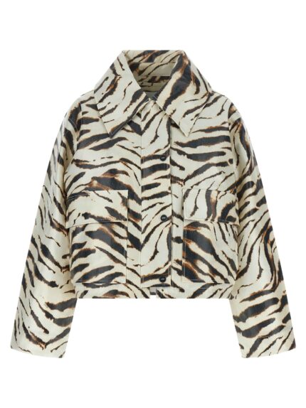 GANNI Laminated Fabric Jacket