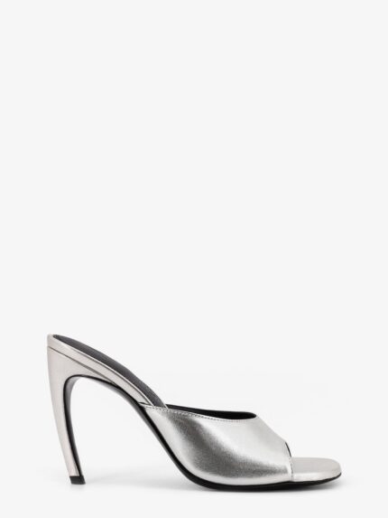 The Attico Laminated Leather Betta Sandals
