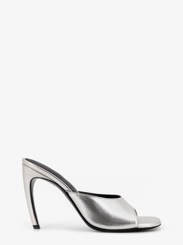 the attico laminated leather betta sandals The Attico Laminated Leather Betta Sandals