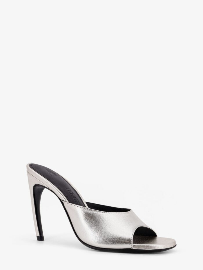 The Attico Laminated Leather Betta Sandals