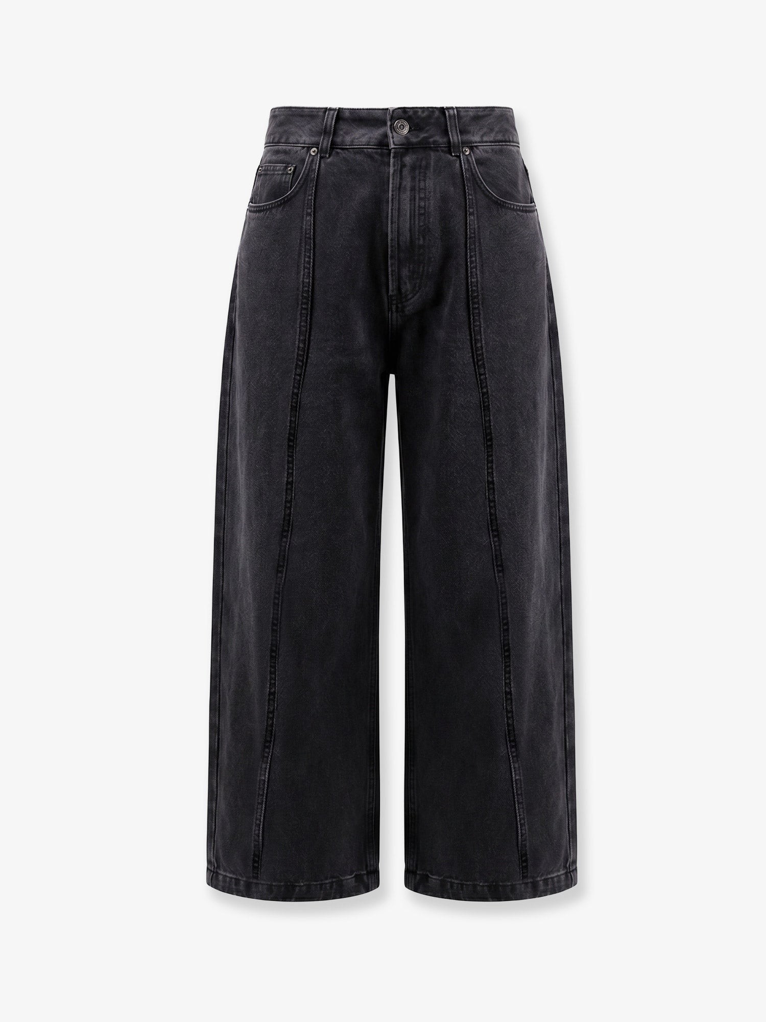 LAMRONS Balloon Fit Black Denim Jeans