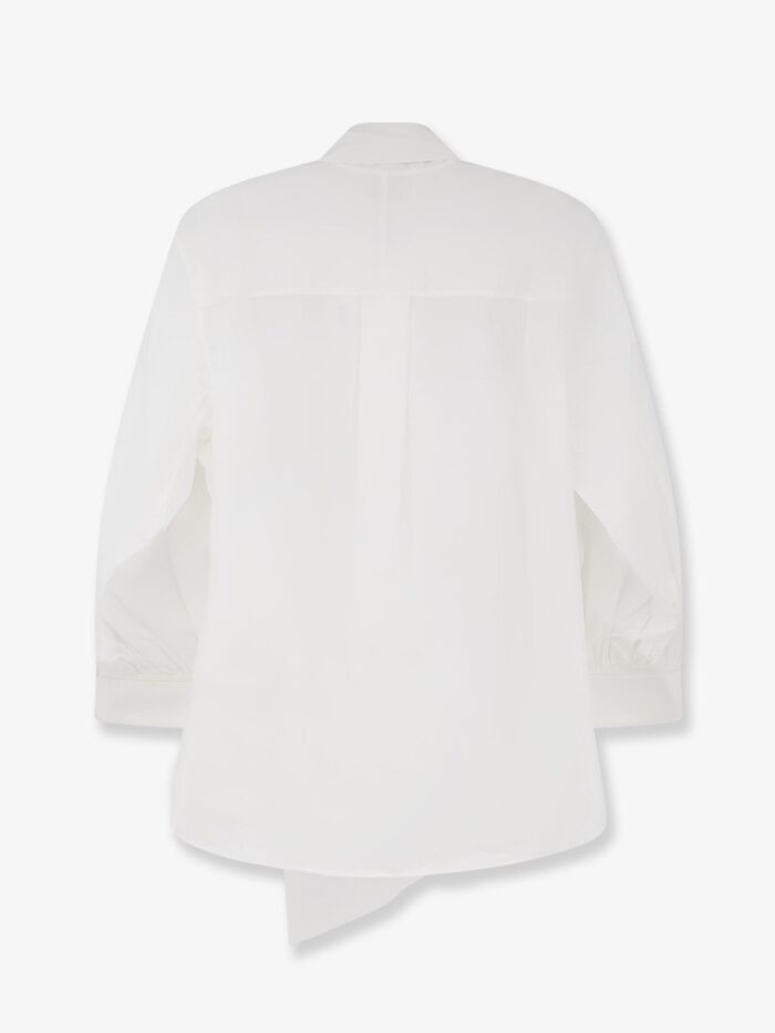 LAMRONS Cotton Shirt With Knot Detail