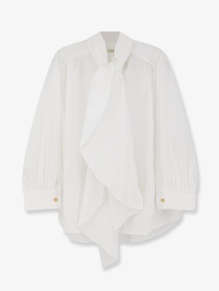 LAMRONS Cotton Shirt With Knot Detail