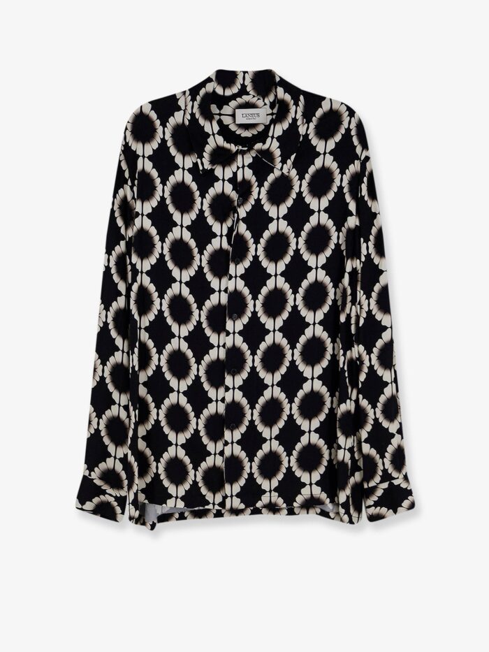 laneus boxy fit viscose shirt Laneus Boxy Fit Viscose Shirt