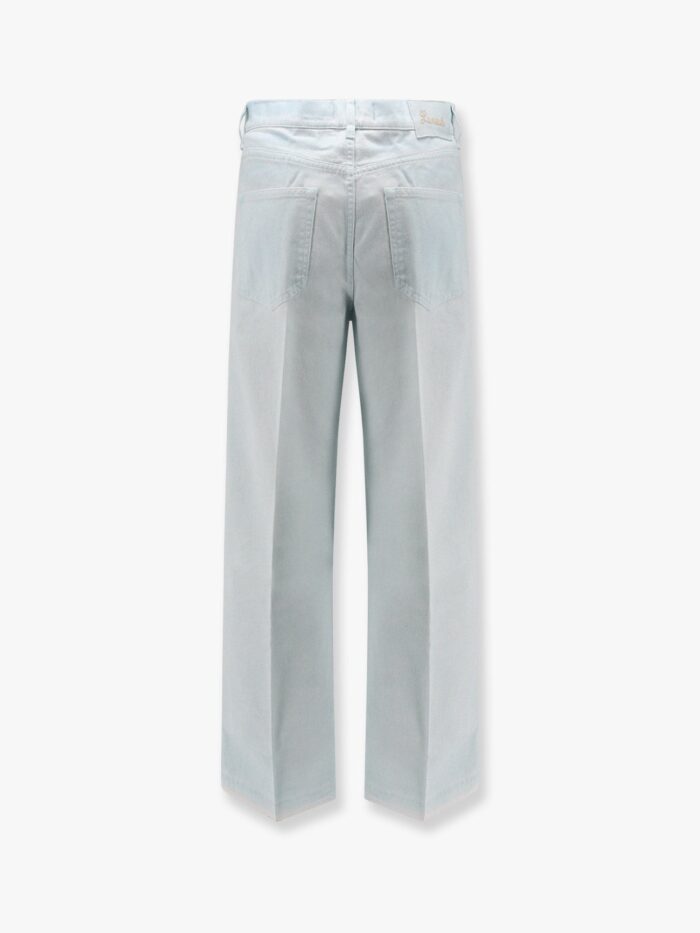 Laneus Denim Trouser With Rewashed Effect