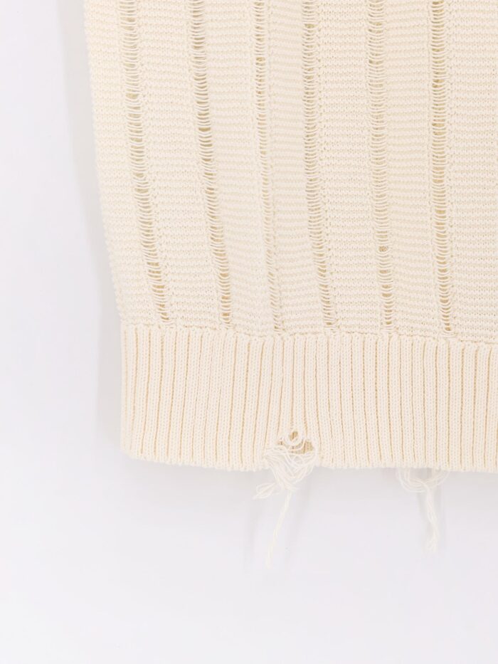 Laneus Destroyed Effect Cotton Vest