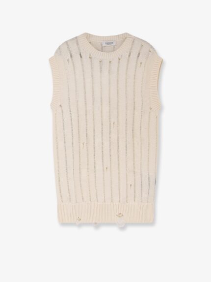 Laneus Destroyed Effect Cotton Vest