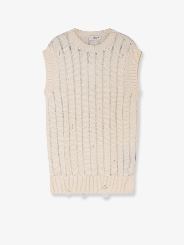 Laneus Destroyed Effect Cotton Vest