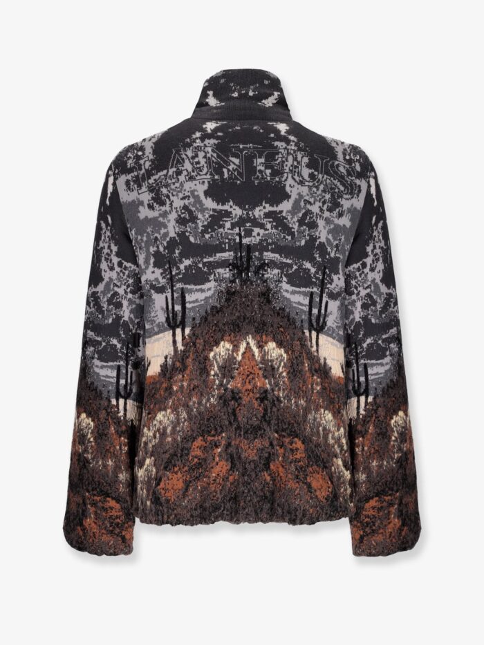Laneus Knitted Cotton And Wool Jacket