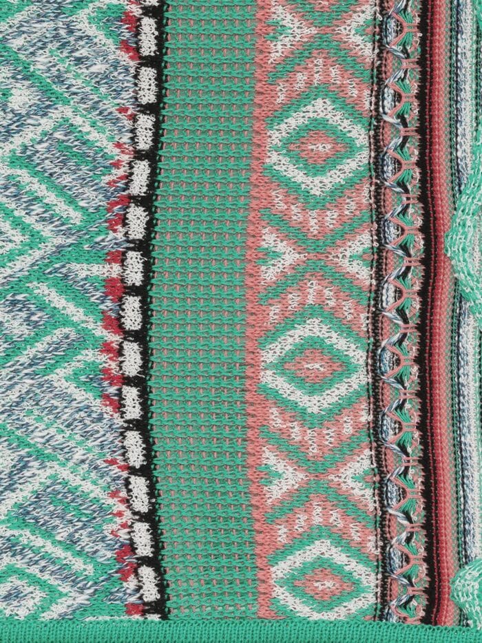 Laneus Multicolored Cotton Skirt