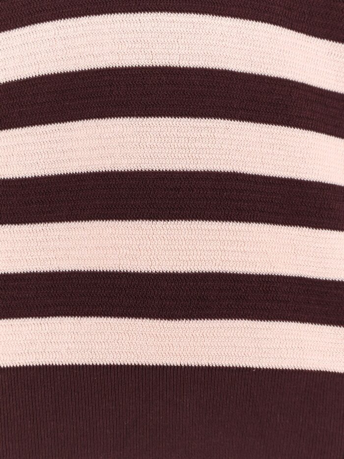 Laneus Striped Knitted Cotton Sweater