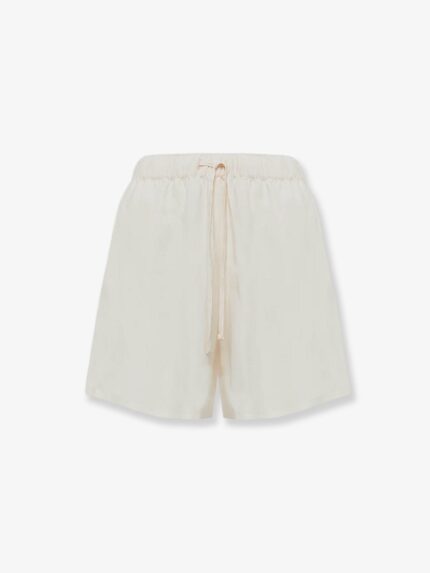 Laneus Viscose And Linen Blend Cancun Bermuda Shorts