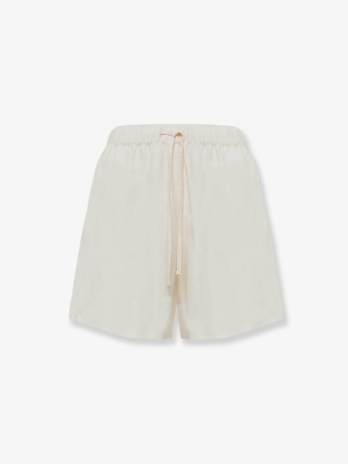 Laneus Viscose And Linen Blend Cancun Bermuda Shorts