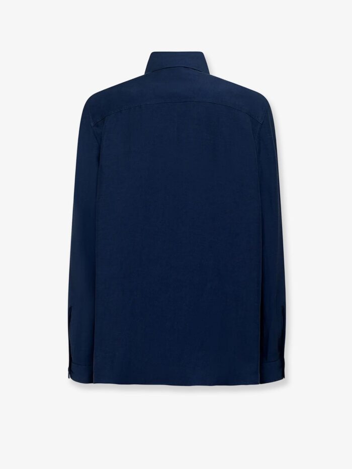 Laneus Viscose And Linen Shirt