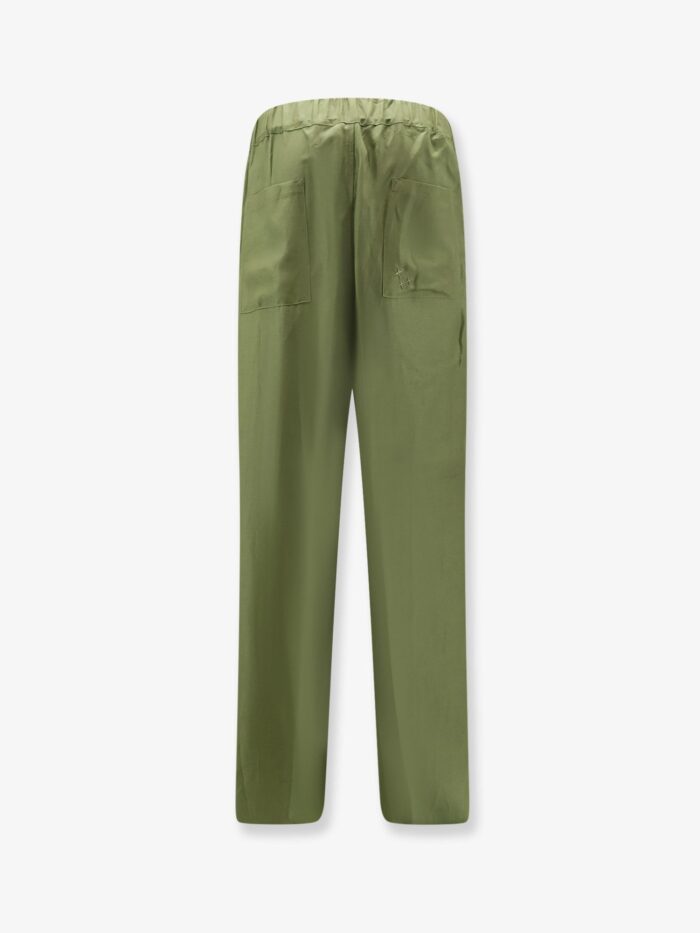 Laneus Viscose And Linen Trousers
